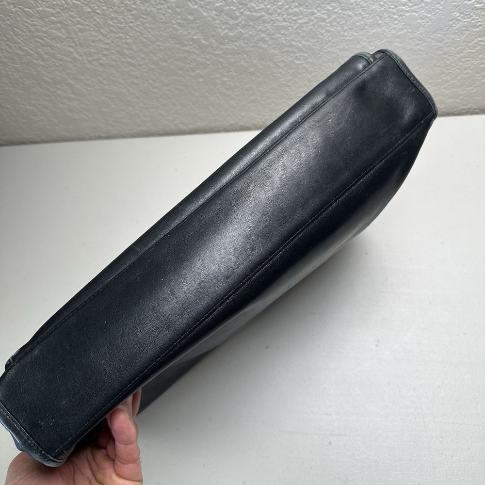 Vintage TUMI 9602D3 Napa Leather Laptop Briefcase Organizer Black Office Work - Picture 6 of 16